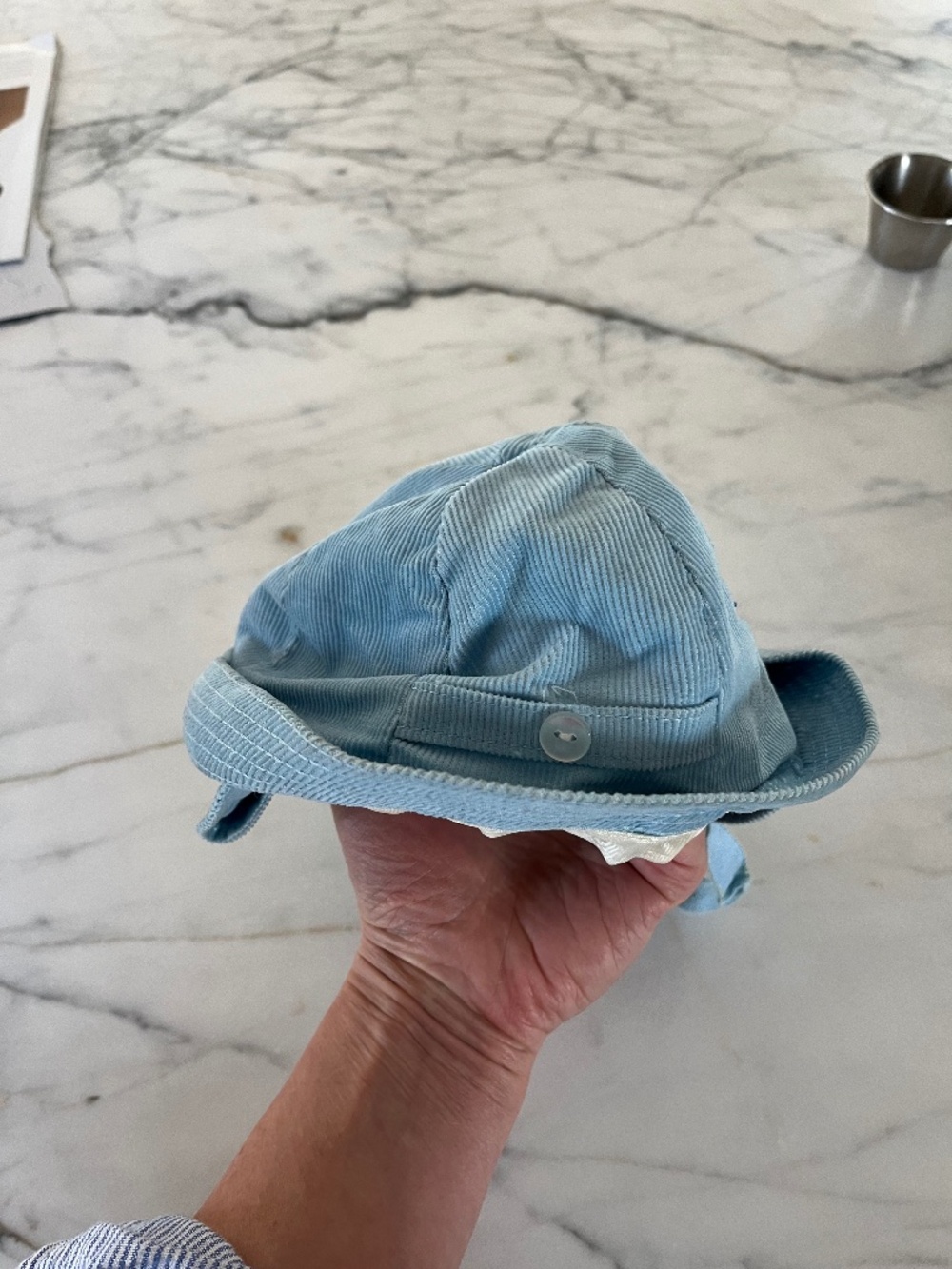 Baby Blue Corduroy Hat